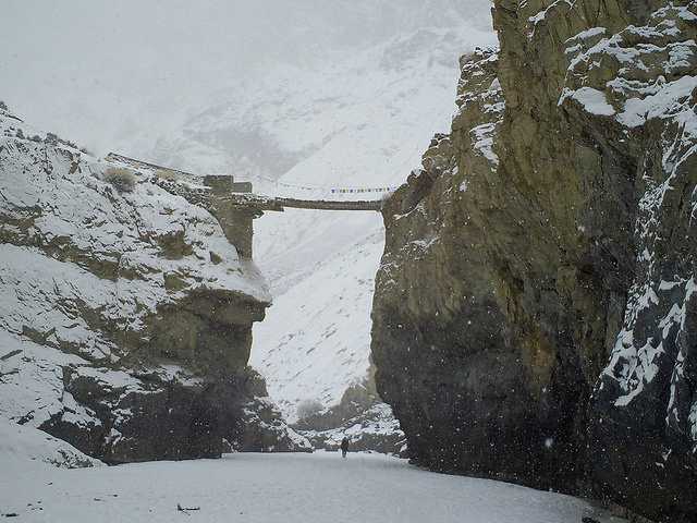 Nerak Pull or Bridge, chadar trek in Ladakh