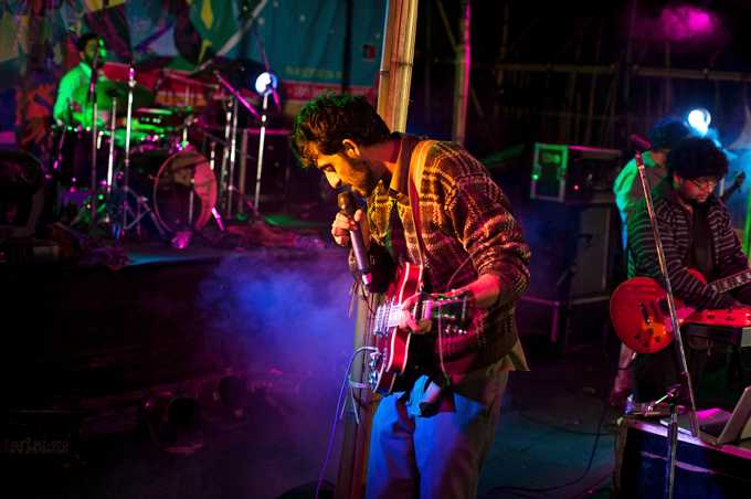 Peter Cat Recording Company performing at the Ziro Festival of Music, 2013, Arunachal Pradesh: Ziro festival of music