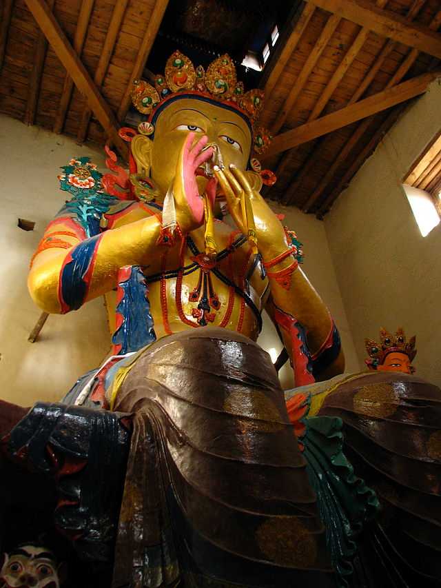 Buddha Statue inside Namgyal Tsemo Gompa, things to do in Leh