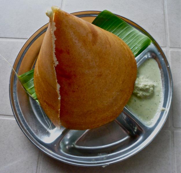 Paper dosa served in a cone shape, Tamil Nadu Food