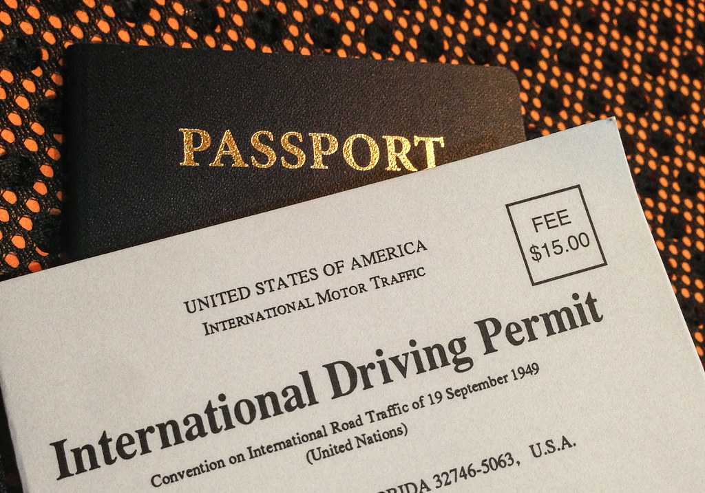 International Driving Permit and Passport