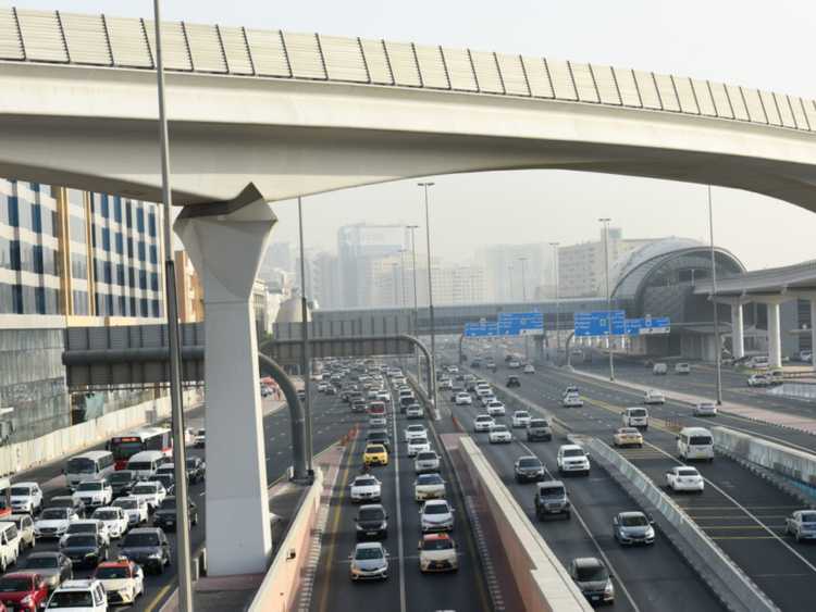 Sharjah to Dubai Distance Car Road Train Flight Bus