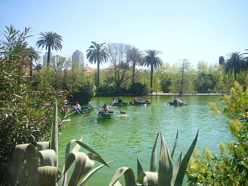 boats, lake, parc de la ciutedella