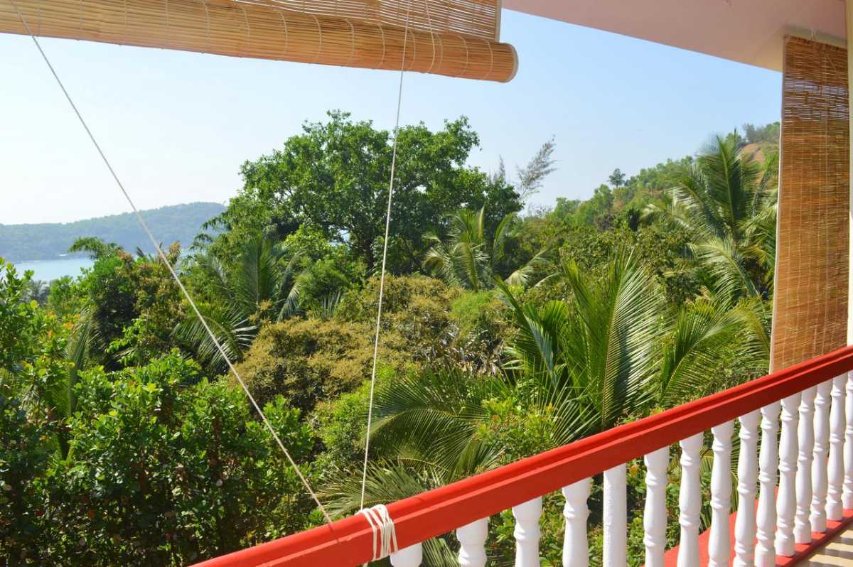 Balcony view from Namaste Yoga Farm