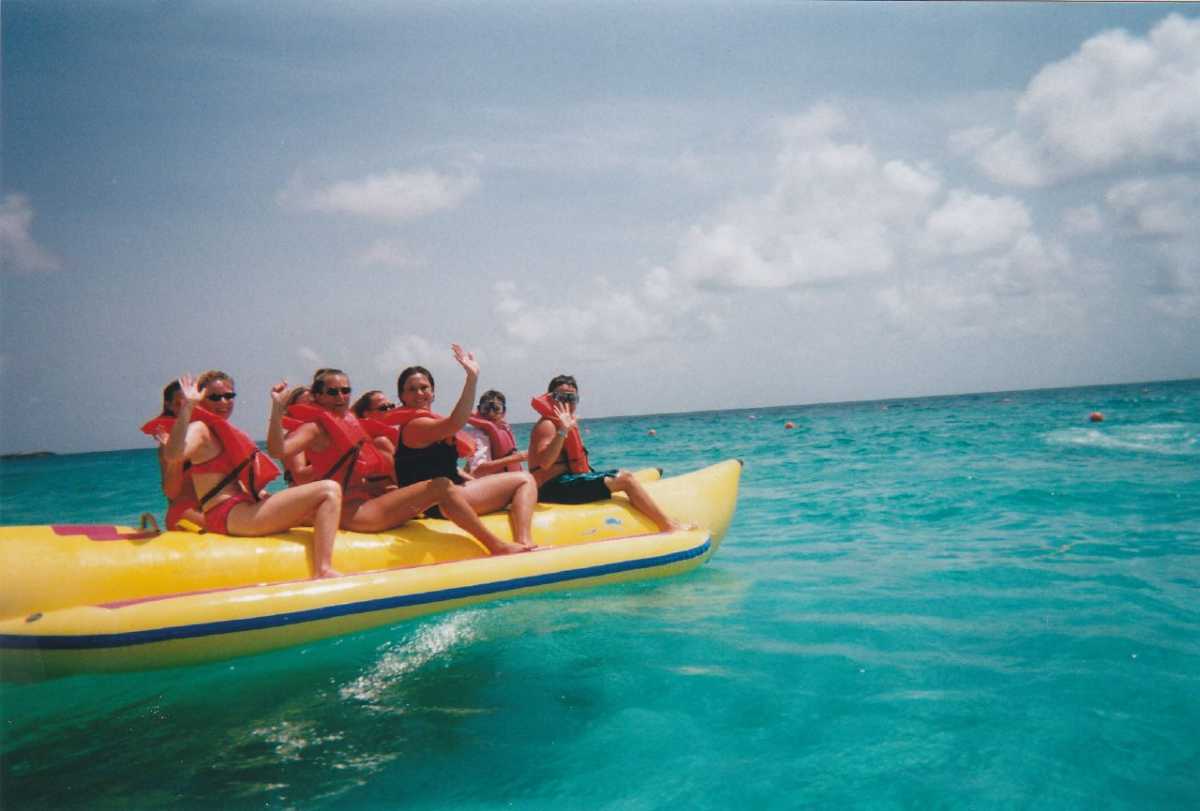 Banana boat ride in Bentota