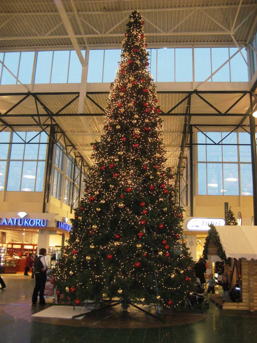 Christmas tree at a mall in Nepal