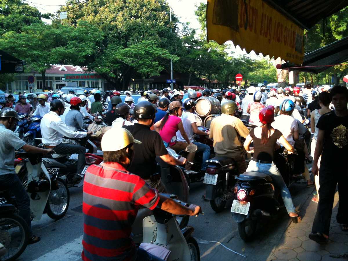Traffic at Peak Hours in Hanoi