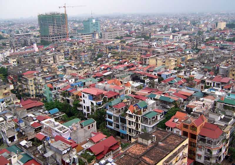Panorama of Hanoi Vietnam