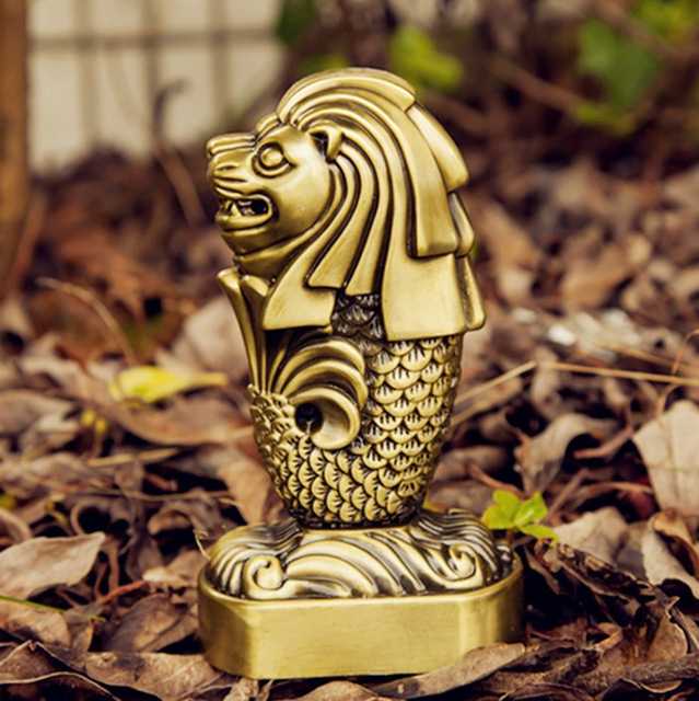 Singapore Merlion Symbol Brass Tray Tourist Travel Souvenir Art Home Decor  Gift | eBay
