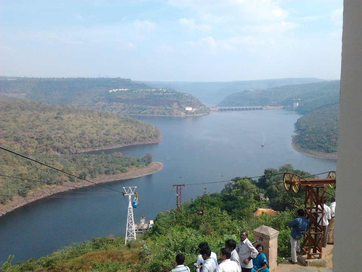 River Krishna and Srisailam Dam