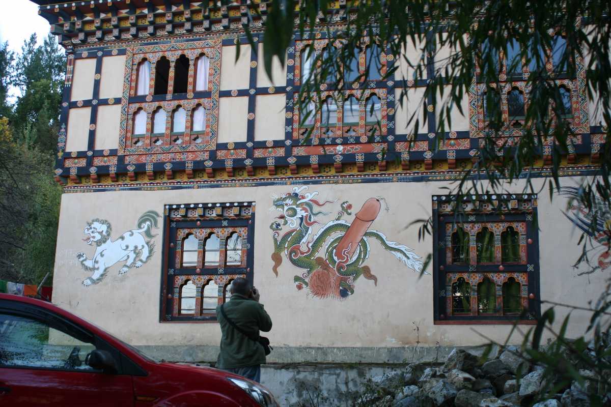 Phallus painting in bhutan