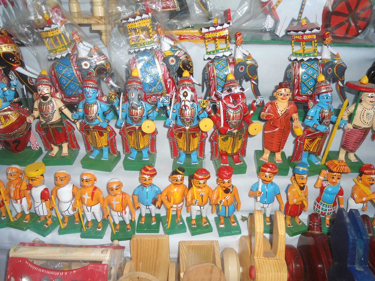 Wood craft models on display at Shilparamam in Hyderabad 20170828124753