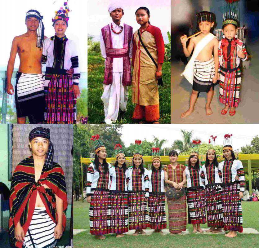 Chakhesang Naga men in traditional attire in Nagaland - YouTube